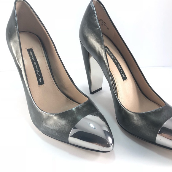 French Connection Women's Pointy Toe Faux Suede Scalloped Pump Heels main image 1